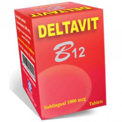 DELTAVIT B12 1 MG ( CYANOCOBALAMINE ) 30 SUBLINGUAL TABLETS 